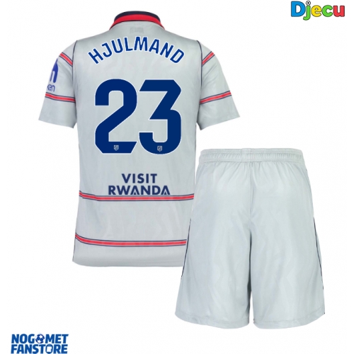 Atletico Madrid Morten Hjulmand #23 Rezervni Dres za djecu 2026-27 Kratak Rukav (+ Kratke hlače)